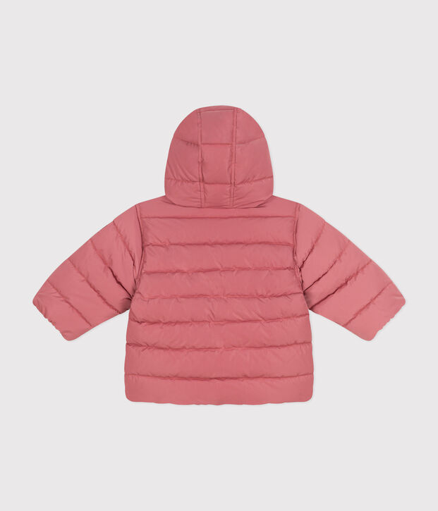 Piumino foderato in pile per beb&egrave; rosa