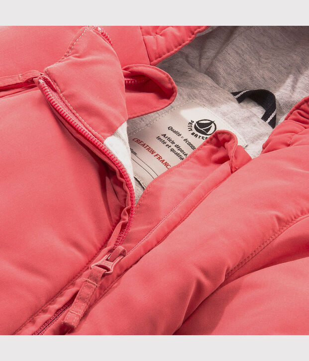 Tutina imbottita in microfibra per beb&egrave; femmina/maschio rosa