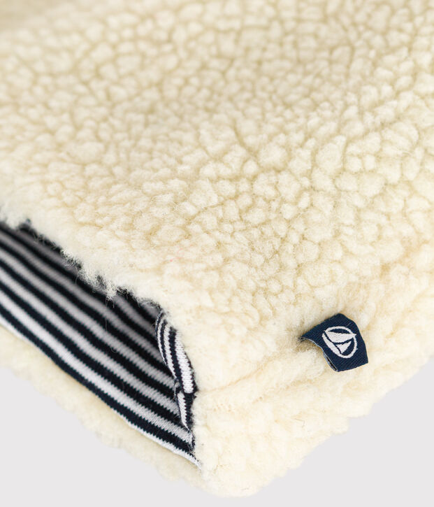 Giacca senza maniche in sherpa  neonato ecru