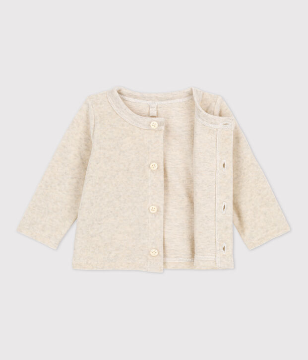 Cardigan beb&egrave; in velluto di cotone MONTELIMAR CHINE