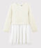 Abito maniche lunghe bambina beige MONTELIMAR CHINE