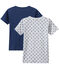 Lotto di 2 t-shirts per bambino a maniche corte bianco LOT