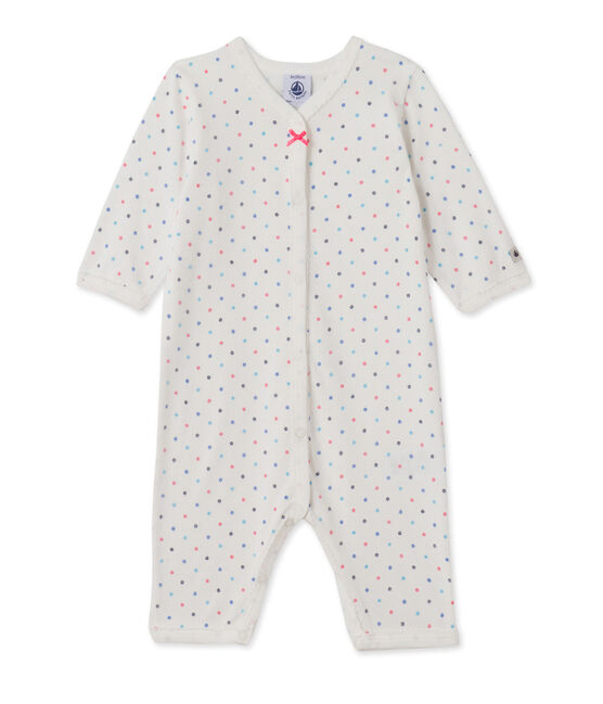 Tutina per bebé femmina stampata bianco LAIT/rosso CARMEN/ MULTICO