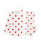 Pigiama bambina-bambino in molleton bianco MARSHMALLOW/rosso TERKUIT