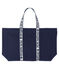 Borsa shopping con logo blu SMOKING