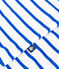 Pigiama corto in cotone a righe con spalline sottili donna bianco/blu