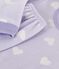 Pigiama in ciniglia con stampa a cuori bambina bianco SQUAW/ MARSHMALLOW