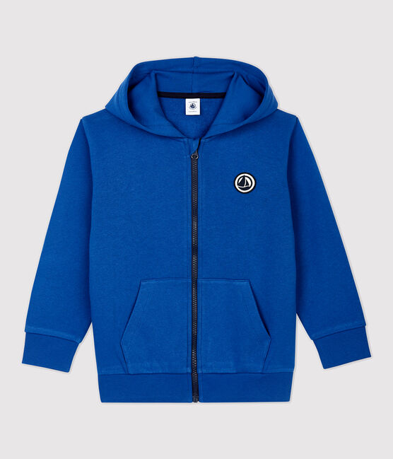 Felpa con cappuccio bambina/bambino blu MAJOR