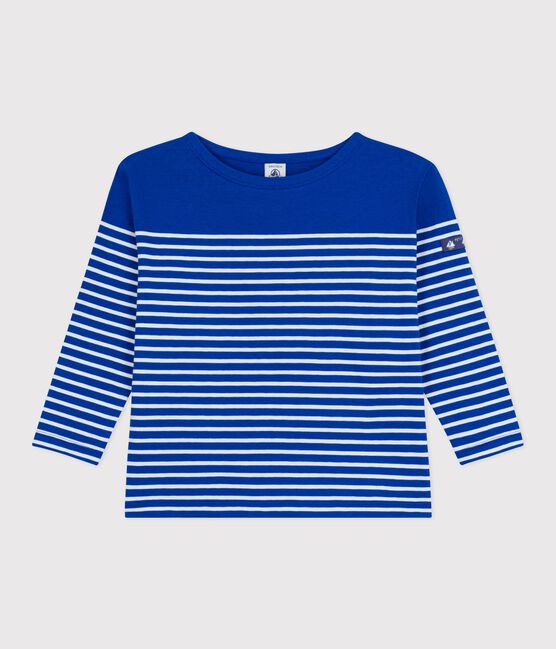 Marinière in cotone bambino blu OLYMPIC/ MILK