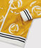 Felpa con cerniera bambino giallo BOUDOR/bianco MARSHMALLOW