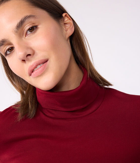 Dolcevita iconico in cotone donna AMARANTE