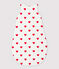 SACCO NANNA CUORE BEBÈ IN COTONE TOG 2 bianco MARSHMALLOW/rosso TERKUIT