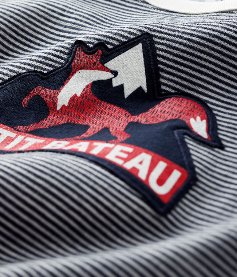 T-shirt beb&egrave; maschio blu SMOKING/bianco MARSHMALLOW