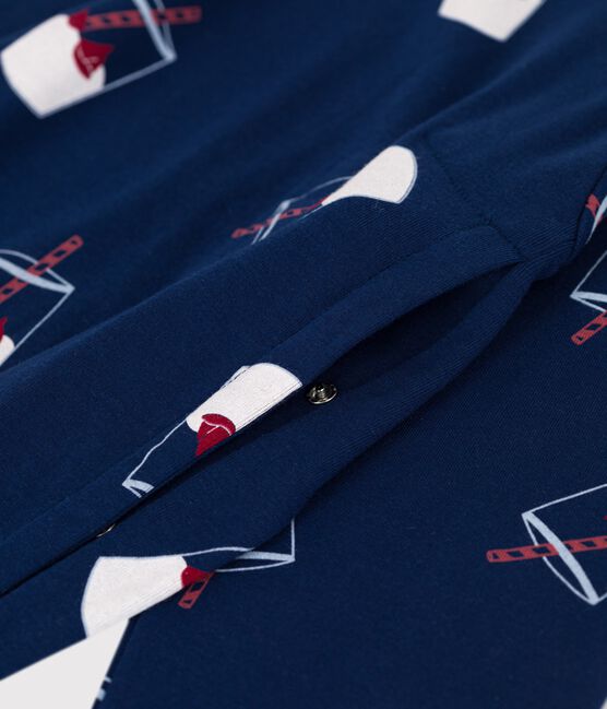 Pigiama allattamento Tajinebanane x Petit Bateau blu MEDIEVAL/bianco MULTICO
