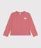 Cardigan in tessuto felpato bambina rosa ROSEWOOD