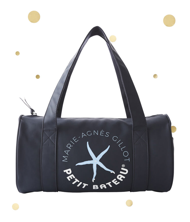 Sac polochon. Petit bateau x Marie-Agn&egrave;s Gillot blu