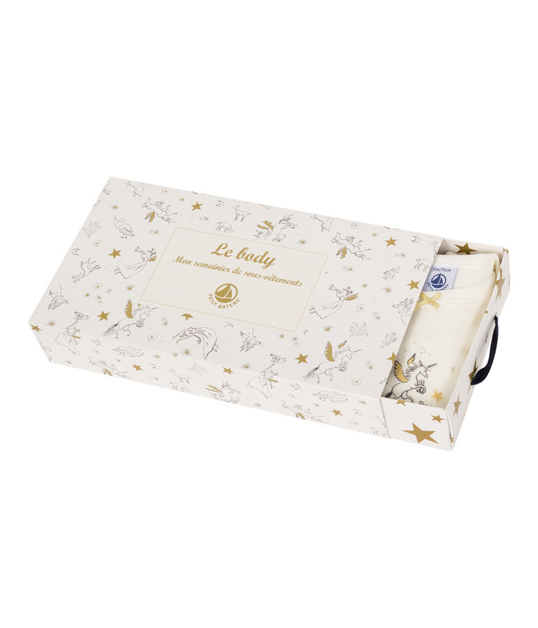 Confezione da 5 body a manica lunga beb&egrave; bambina multicolore