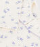 T-shirt a maniche lunghe con colletto e stampa a fiori bambina ecru/multicolore