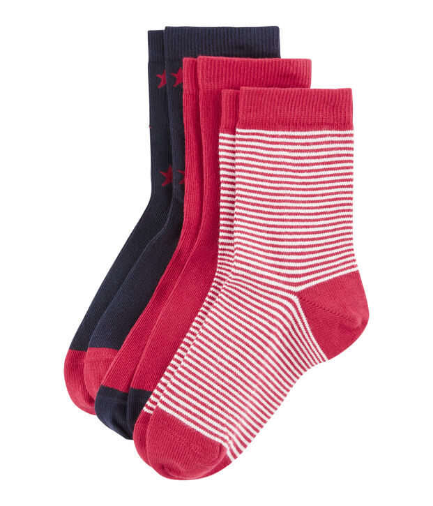 Confezione da 3 paia di calzini bambino multicolore