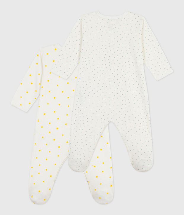 Set di pigiami in cotone con stampa neonato multicolore