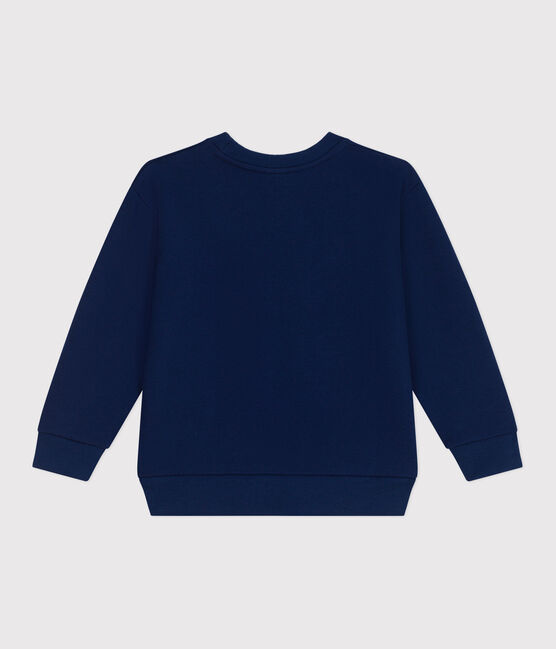 Felpa in cotone con stampa bambino unisex blu MEDIEVAL