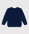 Felpa in cotone con stampa bambino unisex blu MEDIEVAL