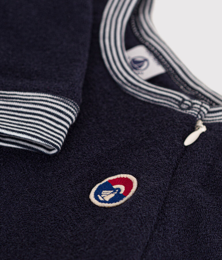 Pigiama in spugna bouclette per neonato blu SMOKING