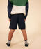 Shorts in twill di cotone e lino bambino blu SMOKING