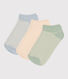 3 paia di calzini bambino in cotone millerighe