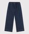 Pantaloni a gamba ampia in denim bambina blu