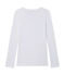 T-shirt donna a maniche lunghe con scollo a V bianco ECUME