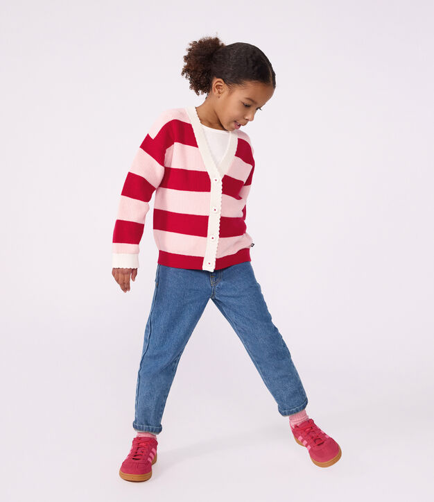 Pantaloni in denim bambina blu
