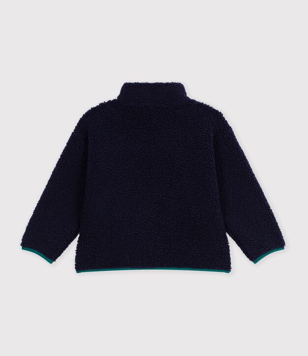 Giacca in sherpa tinta unita color block bambino SMOKING