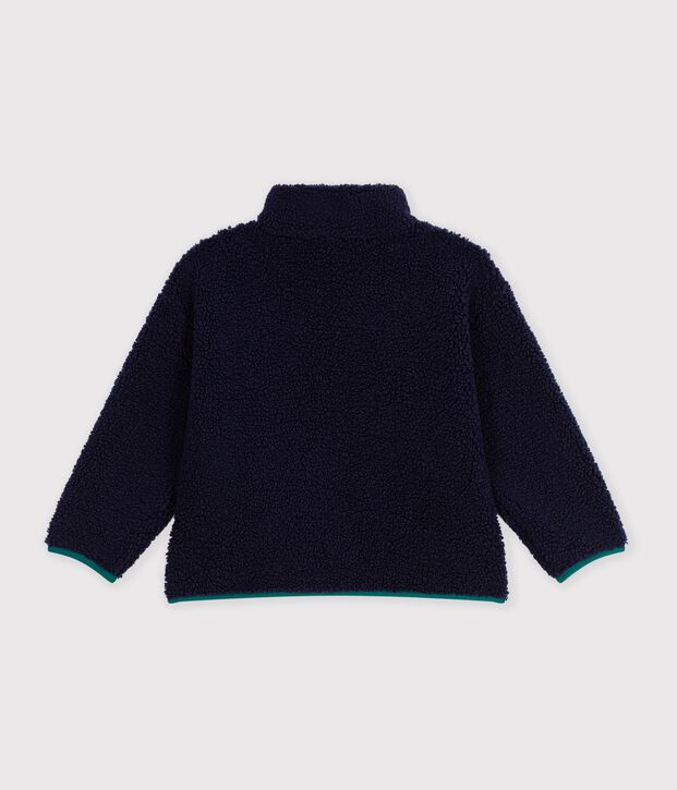 Giacca in sherpa tinta unita color block bambino SMOKING