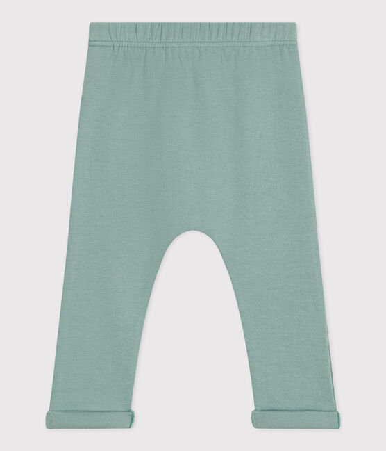 Pantaloni in jersey spesso per bebè verde PAUL