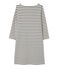 Robe marinière femme en jersey lourd beige COQUILLE/blu SMOKING