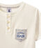 T-shirt bambino con scollo serafino bianco MARSHMALLOW