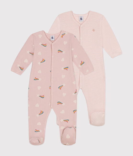 Set di 2 pigiami neonato in cotone variante 1