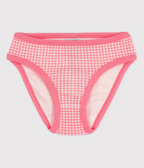 La mutandina in cotone per bambina bianco MARSHMALLOW/rosa GRETEL