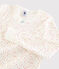 Pigiama snugfit pois multicolore bambina in cotone biologico bianco MARSHMALLOW/bianco MULTICO