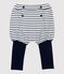 Short in cotone bebè. bianco MARSHMALLOW/blu SMOKING