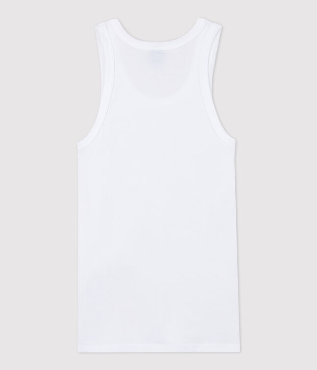 Canottiera iconica in cotone Donna bianco