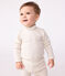 Body a dolcevita in cotone tinta unita neonato beige MONTELIMAR CHINE