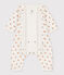 Bodyjama stampato, senza piedi, in cotone, per neonati bianco MARSHMALLOW/ ECUREUIL