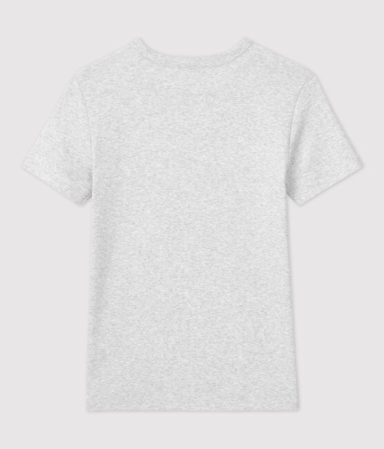 T-shirt L'ICONIQUE girocollo in cotone Donna grigio BELUGA CHINE