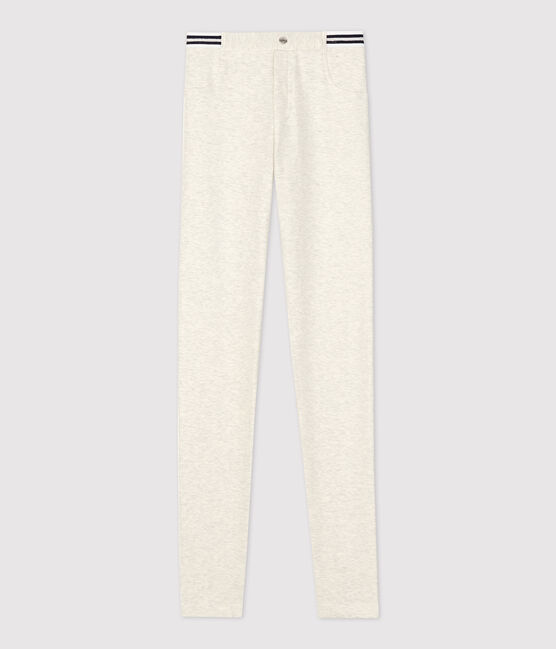 Jeggings bambina in cotone stretch beige MONTELIMAR CHINE