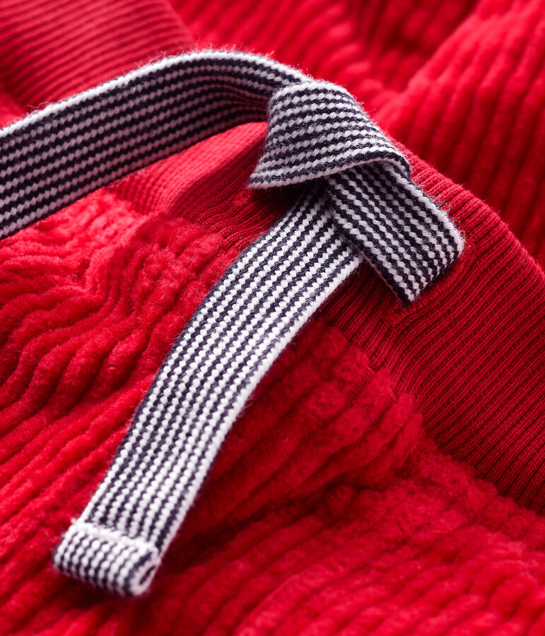 Pantalone beb&egrave; maschio in velluto rosso