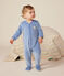 Pigiama in ciniglia neonato blu BEACH