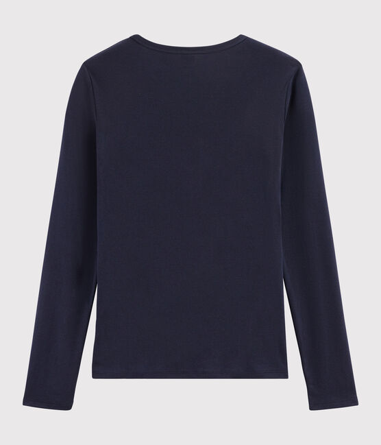 T-shirt scollo a V iconica Donna blu SMOKING