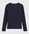 T-shirt scollo a V iconica Donna blu SMOKING